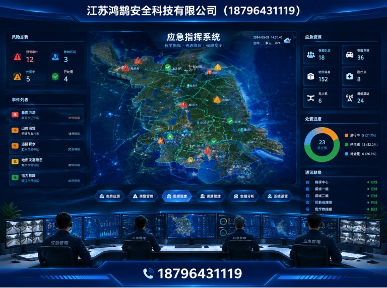 唐山应急指挥系统展示图